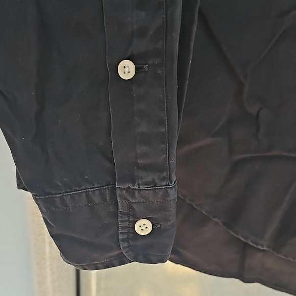 Ralph Lauren Black Casual Button Down Classic Fit Garment Dyed Shirt, XL - Picture 4 of 7